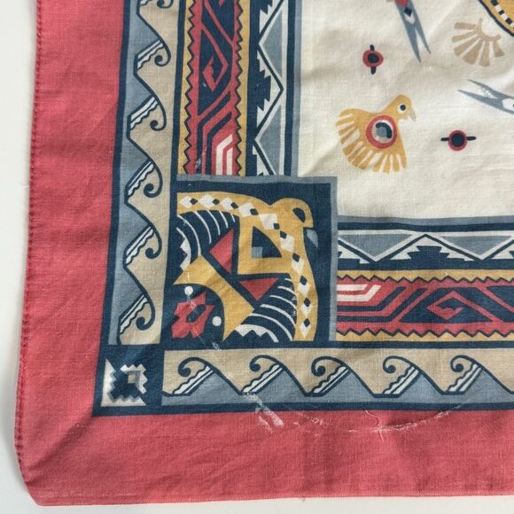 Vintage Wamcraft Southwestern Print Bandana 90s - Picture 5 of 9